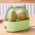 【COOL】 Cute Automatic Power Off Egg Boiler Machine Egg Poacher Cat Shape Electric Boiled Egg Maker Food Steamer Breakfast Machine Home Kitchen. 