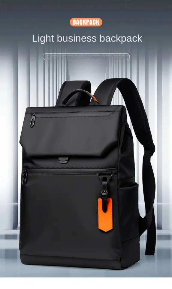 business style men laptop backpack for xiaomi Mijia Curled Casual & Women 15.6 Inch Backpack Bag Casual Bag Schoolbag Teens Trips Xiaomi MI Business Backpack (Black)