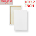 White Canvas Size : 10/12 inch - PACK OF 05 PCS. 