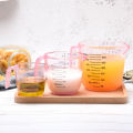 【Atoztide KKK Store】Plastic Measuring Cups with Handle Water Milk Egg Clear Scale Transparent Mug Pour Spout Measuring Cup.
