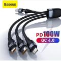 Baseus 100W 3 in 1 USB Cable. 