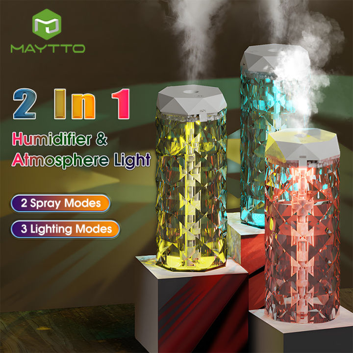 MAYTTO%20Air%20Humidifier%20Rose%20Crystal%20Seven%20Color%20Lamp%20Mini%20Night%20Light%20Portable%20Mist%20Sprayer%20USB%20Electric%20Air%20Humidifier%20500ML%20Cool%20Water%20Mist%20Maker%20with%20Colorful%20Light%20With%202%20Spraying%20%20Modes%20for%20Home%20Office%20Car%20-%20Image%202