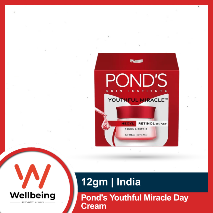 Pond's Youthful Miracle Day Cream SPF15 PA++ 12g with Retinol Complex for Youthful Glow Cream