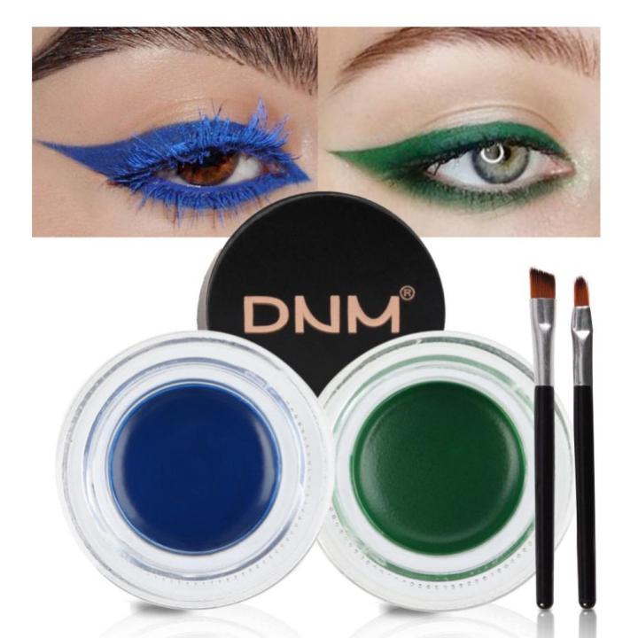 2pcs%20White%20+%20Black%20Gel%20Eyeliner%20Make%20Up%20Waterproof%20Cosmetics%20Set%20Eye%20Liner%20Makeup%20Eye%20Maquiagem%20With%202%20Brushes%20Loser%20Lione%20-%20Image%203