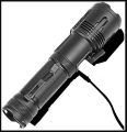 XHP50 Waterproof High Lumens LED Flashlight (Rechargeable Zoom LED Flashlight USB Torch Light).
