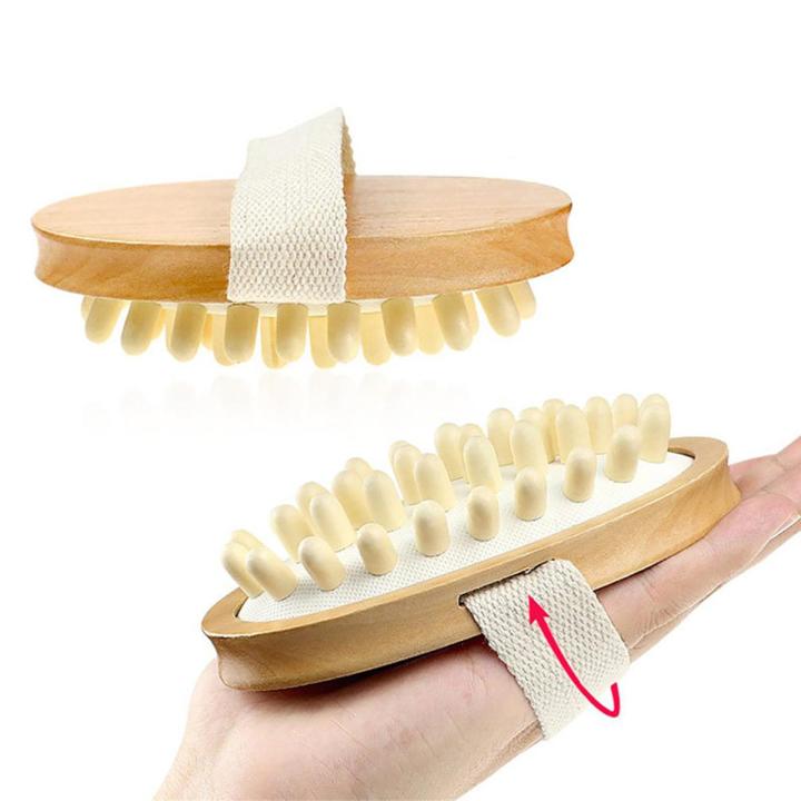 Body Anti Cellulite Massag Brush Soothing Wooden Essential Oil Spa Air Cushion Massage Hair Scalp Massage Comb Dead Skin Remover