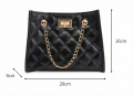 Imported from China Mini Quilted PU Leather Shoulder Bag for Women – Small Size Black Crossbody & Hand Carry Purse | Stylish Daily Use Ladies Bag.