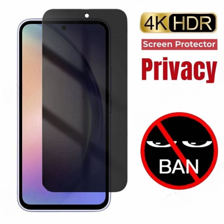 2Pcs Privacy Screen Protector for Samsung Galaxy A54 A34 A14 A73 A53 A33 A23 A13 A12 A02 A03 A04 S A72 A52 A32 Anti Spy Glass