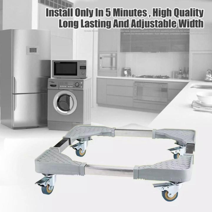 Washing Machine Stand Multi-functional Movable Base Refrigerator Base with Wheels