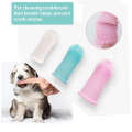 1Pc Creative Pet 360 Degree Clean Cleaning Abrasion Resistant Finger Cover Toothbrush Oral Diseases for Dogs Cats Puppy Kitten. 