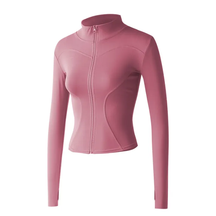 Long%20Sleeve%20Sports%20Jacket%20Women%20Zip%20Fitness%20Yoga%20Shirt%20Winter%20Warm%20Gym%20Top%20Activewear%20Running%20Coats%20Workout%20Clothes%20For%20Cycling%20-%20Image%204