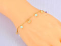 JeeMango Bohemia Pearl Crystal Stone Charm Bracelet Jewelry Stainless Steel Star Heart Bear Bracelets For Women Girls JB22135. 