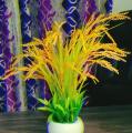 Artificial Rice Ears 35 Heads Artificial Plant Plastic Rice Paddy Wedding Decoration Dance Props. 