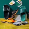 selipar lelaki,Anti Slip Massage Slippers Home Bathroom Men's athletic slide sandals Street fashion slippers. 