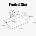 Over the Cabinet Metal Wire Small Garbage Container, Trash Bag Holder Rack for Recycled Reusable Disposable Plastic Shopping Grocery Bags for Kitchen Garage Bathroom.