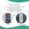 Universal Low Voltage 50w Dc Fan Light Driver Controller Ceiling Fan Remote Control Kit 6-Speed Timing. 