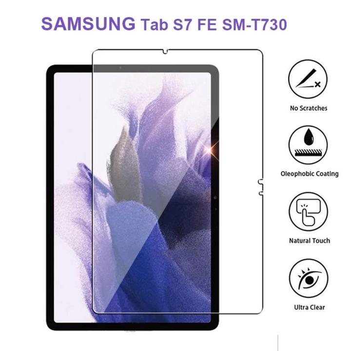 Tempered Glass For Samsung Tab S7 FE 12.4 2021 T730 Screen Protector For Samsung Galaxy tab S7 FE 12.4  SM-T730, T736B