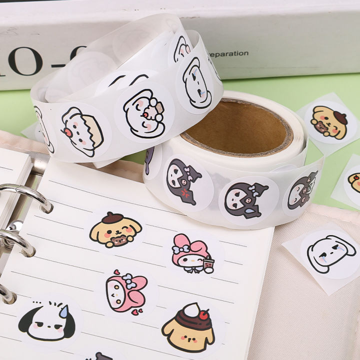 200/1000pcs%20Stickers%201roll%20Round%20Labels%20Sanrio%20Kuromi%20My%20Melody%20Cute%20Stickers%20Party%20Decoration%20-%20Image%208