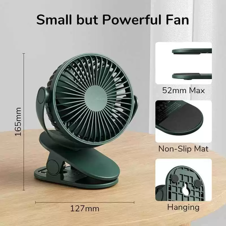 JISULIFE%20Portable%20Clip%20Fan%20Stroller%20Fans%20USB%20Rechargeable%20With%204000mAh%20Battery%20-%20Image%206