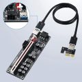 2Pcs V011Pro PCIE Riser Card PCI Express 1X to 16X GPU Riser USB 3.0 SATA Cable Adapter Cable for Mining ETH. 