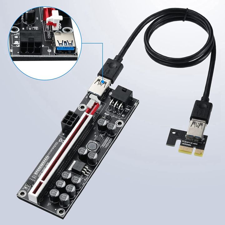 2Pcs%20V011Pro%20PCIE%20Riser%20Card%20PCI%20Express%201X%20to%2016X%20GPU%20Riser%20USB%203.0%20SATA%20Cable%20Adapter%20Cable%20for%20Mining%20ETH%20-%20Image%206