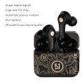 TS-100 Bluetooth 5.0 wireless bluetooth headset IOS open lid animation pop-up window noise reduction call HIFI sound Good effect and easy to use. 