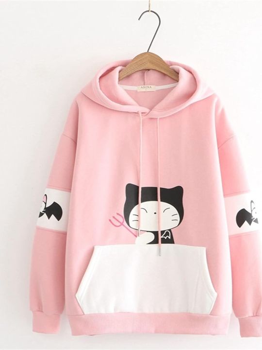 High%20Quality%20Women%20Cute%20Bat%20Cat%20Printed%20Cotton%20Hoodie%20For%20Winter%20-%20Image%204