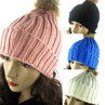 Women Winter Warm Braided Crochet Knitting Hat Girl Beret Ski Beanie Ball Cap.