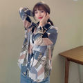 Hong Kong Style Long Sleeve Shirt Women's Spring and Autumn Korean Style Loose Design Retro Hong Kong Style French Sweet Gentle Shirt Fashion.