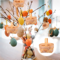 120Pcs Wood Chip Mini Baskets Manual Woven Baskets Ornaments Candy Storage Box.