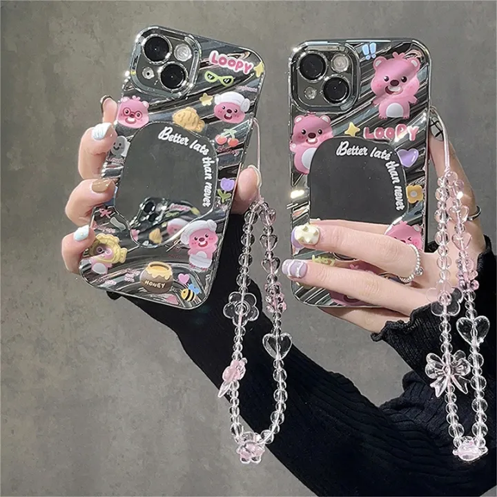 Beaded%20Phone%20Chain%20Charm%20Lanyard%20for%20iPhone%20Samsung,%20Cute%20Baroque%20White%20Bow,%20Flower%20Charm,%20Universal%20Accessories%20Jewelry%20Pendant%20-%20Image%208