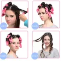 10 Pcs Foam Curlers Fashion Curler Makers Soft Foam Bendy Twist Curls Tool DIY Styling Hair Tools Accessories Color Random. 