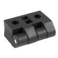 2pcs 63mm x 50mm Cabinet Plastic Hinge Door Hinges Hinge Black. 