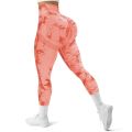 【NEW】 Yoga Leggings For Fitness Women Sport Tights Seamless Scrunch Butt Legging High Waist Sportswear Tie Dye Workout Tights Gym Pant.