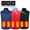 21 Areas Heated Vest Men Jacket Heated Winter Womens Electric USB Heater Tactical Jacket Man Thermal Vest Body Warmer Coat.