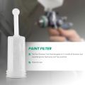 NAMUNY 30Pcs Universal Spray Tool Filters Disposable HVLP Gravity Feed Paint Strainers Fine Mesh, White.