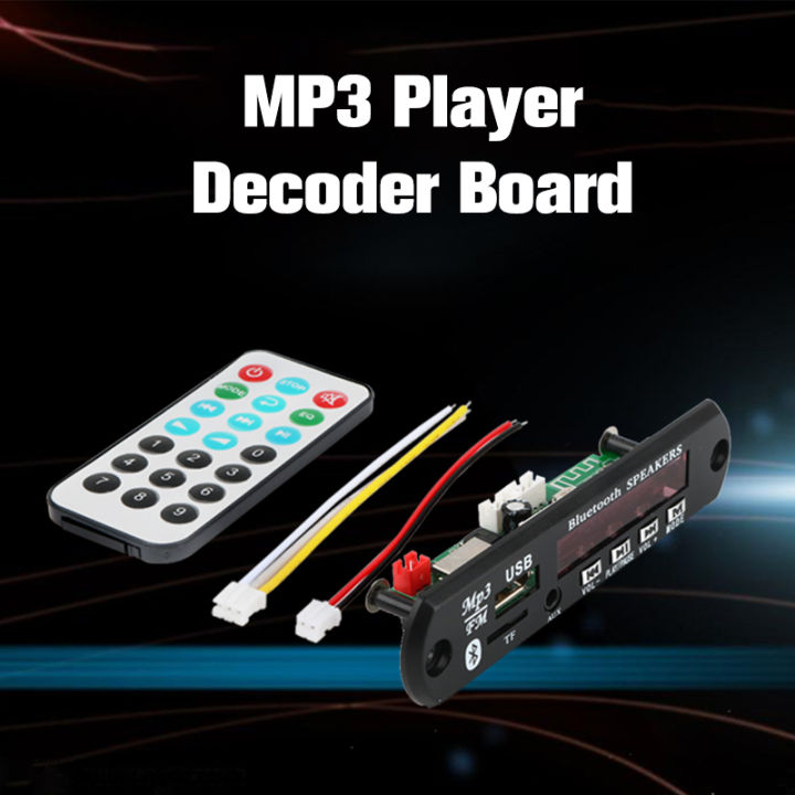 Bluetooth 5.0 MP3 Player Decoder Board FM Radio USB 3.5 Mm AUX Module Bluetooth Receiver Car Kit Audio Amplifier Board