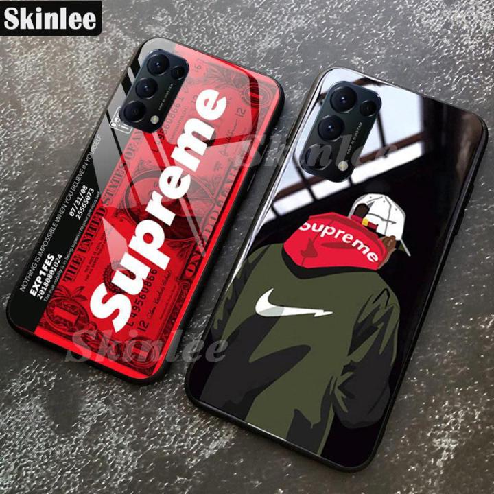 Supreme Phone Back Cover OPPO Reno 5 Case Protection shockproof Mirror Phone cases SUP Superme SUP Supreme Design OPPO Reno5 Phone case
