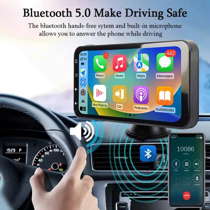 JIUYIN%20Universal%20Car%20Radio%20Multimedia%20Navigation%20Wireless%20Carplay%20Apple%20Android%20Auto%206.25%E2%80%9C%20Touch%20Screen%20Bluetooth%20Music%20Player%20-%20Image%203