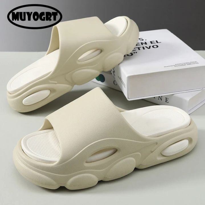 2023 New Platform Soft Eva Slippers Men Fashion Flip Flops Unisex House Shoes Bathroom Non-Slip Slides Indoor Outdoor Sandals