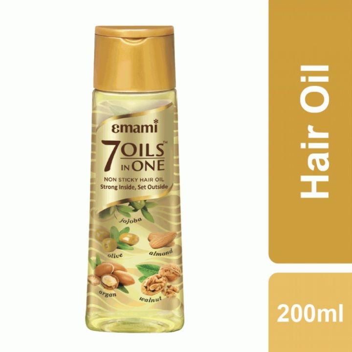 Emami 7 Oils in One Non Sticky Hair Oil - 200ml (Indian)