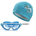 2024 Fashion Kids Big Frame Swimming Goggles Small Kids Big Kids Student Anti-Fog HD Clear Swimming Goggles Set. 