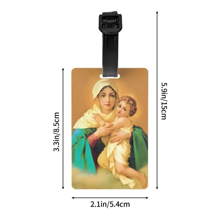 Our%20Lady%20Of%20Schoenstatt%20Luggage%20Tag%20With%20Name%20Card%20Virgin%20Mary%20Catholic%20Saint%20Privacy%20Cover%20ID%20Label%20for%20Travel%20Bag%20Suitcase%20-%20Image%204