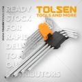 TOLSEN 9Pcs Torx Extra Long Arm Allen Hex Key Set (T10/T15/T20/T25/T27/T30/T40/T45/T50) Model: 20057. 