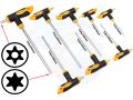 TOLSEN 8Pcs Torx T-Handle Star Allen Hex Key Screwdriver Set CRV (T10/T15/T20/T25/T30/T40/T45/T50) Model: 20061.