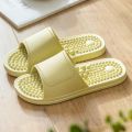 Women Men Massage Slippers Uni Couple Shoes Indoor Home Soft Non-Slip Slippers Wear-Resistant Flip Flops for Bathroom. 