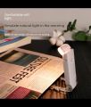 LED USB Rechargeable Clip-on Book Reading Light – Adjustable Brightness, Eye Protection, Portable Bookmark Lamp for Night Reading.