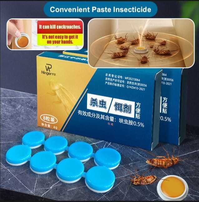 Cockroach Killer Insecticide Bait (1 pack of 8 pieces)