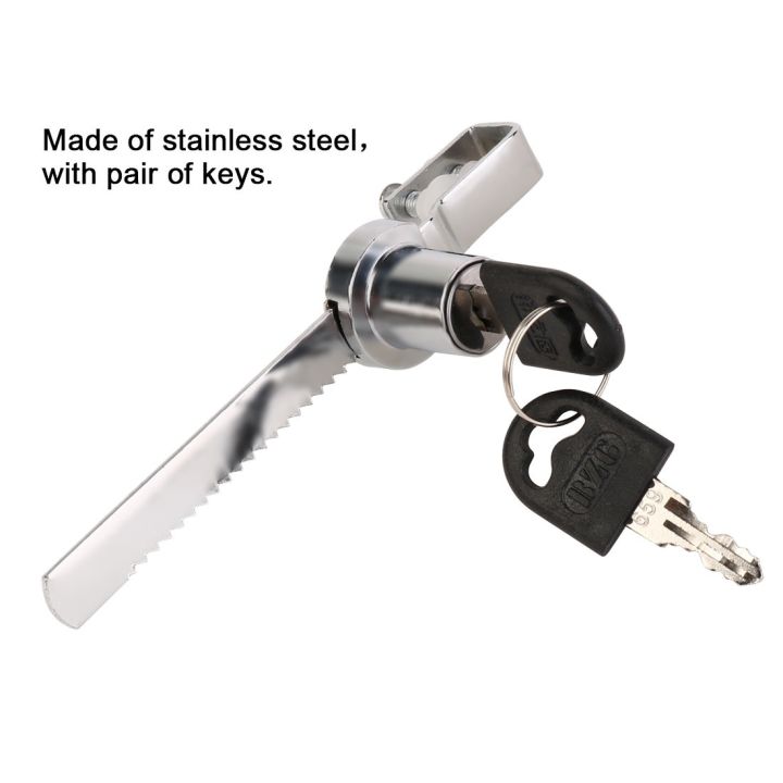 Display Showcase Cabinet Sliding Glass Door Lock With 2 Keys