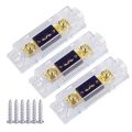 3Pcs Fuse Car ANL Fuse Holders Electrical Protection ANL Fuse Fusible Link with Fuse 80A Fuses AMP. 